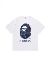 Cross-Border Wholesale Dropshipping Ape Casual Crew Neck Graphic Tee Unisex Loose Short-Sleeve Camo T-Shirt