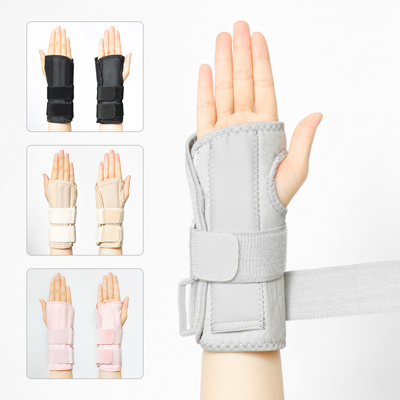 Cross-Border Elastic Breathable Velcro Adjustable Double Compression Splint Wrist Brace with Aluminum Plate for Joint Fixation