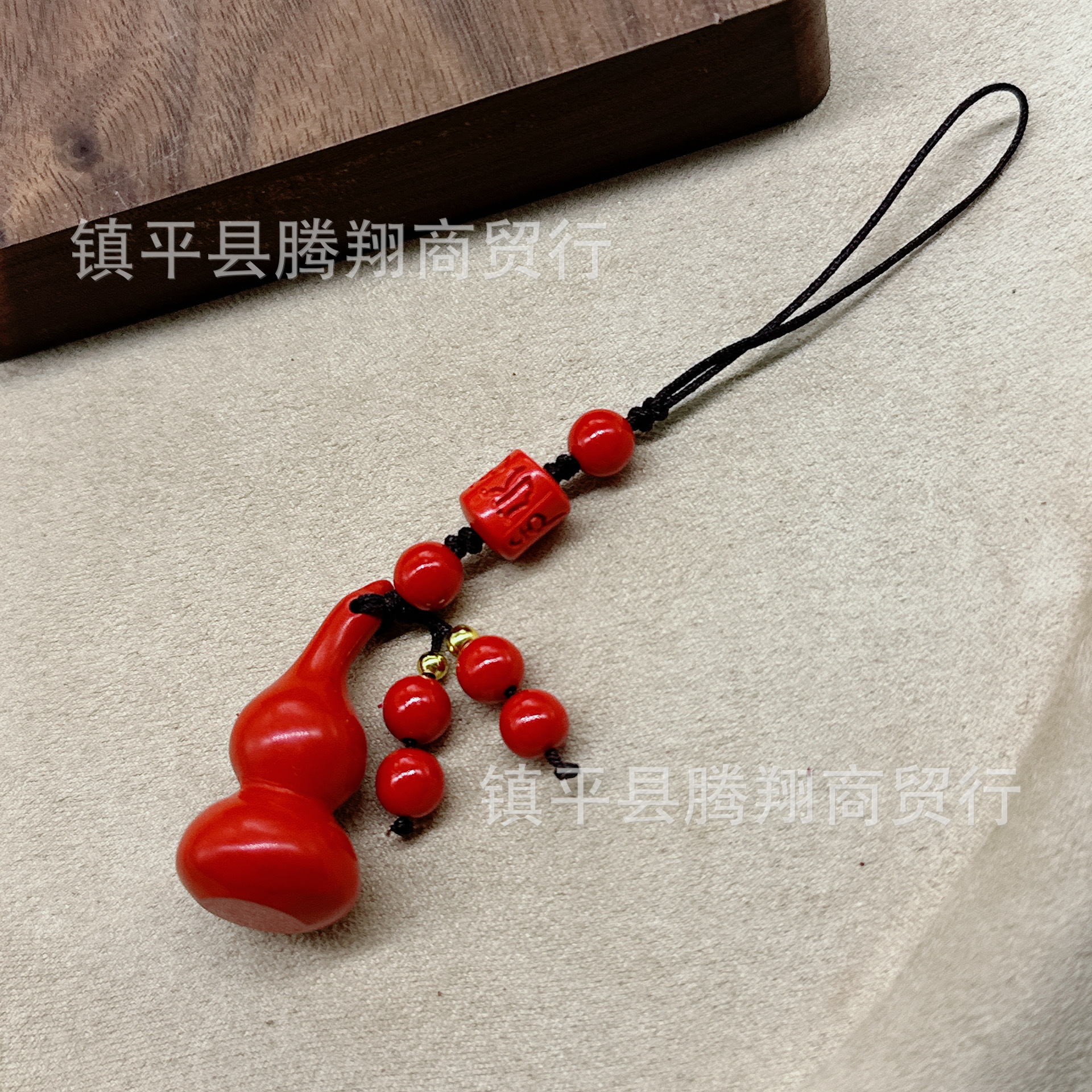 Imperial Red Sand God of Wealth Mobile Phone Hanging Gourd Fulu Mobile Phone Hanging Mother Gift Live Supply