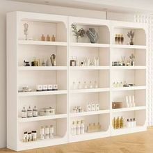 展示柜产品化妆品货架样品美容院置物架美甲多层玻璃门陈列柜子