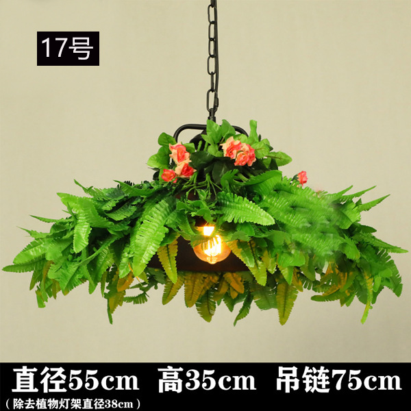 Lámpara Colgante Industrial para Plantas de Hierro Decorativa para Restaurante Bar y Cafetería