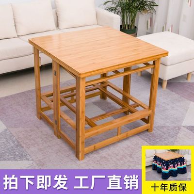 solid wood Roast Table household Square Foldable multi-function Warm Table winter Roast Shelf household