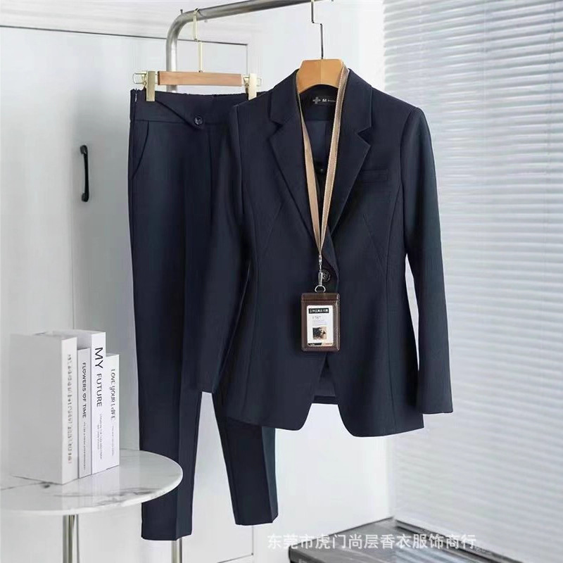 【高级手感】女春秋西装套装公务员正装职业小西装工作服职场穿搭|undefined
