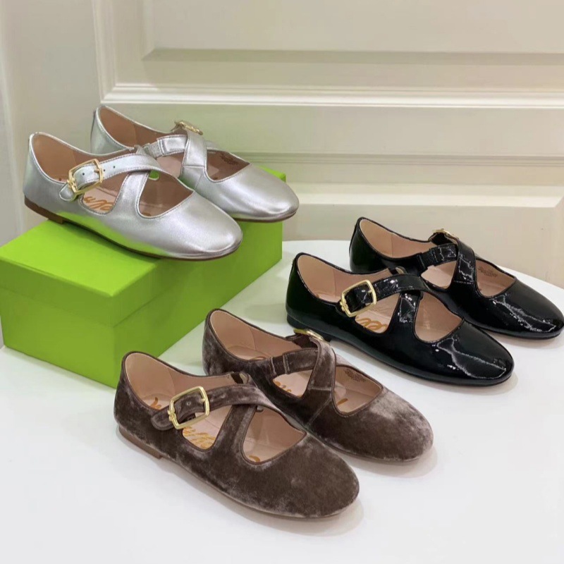 2026년 봄/여름 신상품, 가죽 크로스 스트랩 메리제인 여성화, 순정 캐주얼 플랫 슈즈, 엄마들을 위한 얕은 입구의 여성화