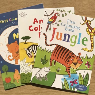 ԭ��Ӣ��Usborne Colouring Book��ͯ�N���L����ɫ���Tɫ�L���T�f