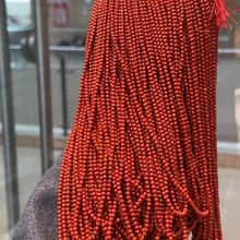 南红色小米珠配件DIY文玩手串项链隔珠配珠饰品配饰南红小米珠