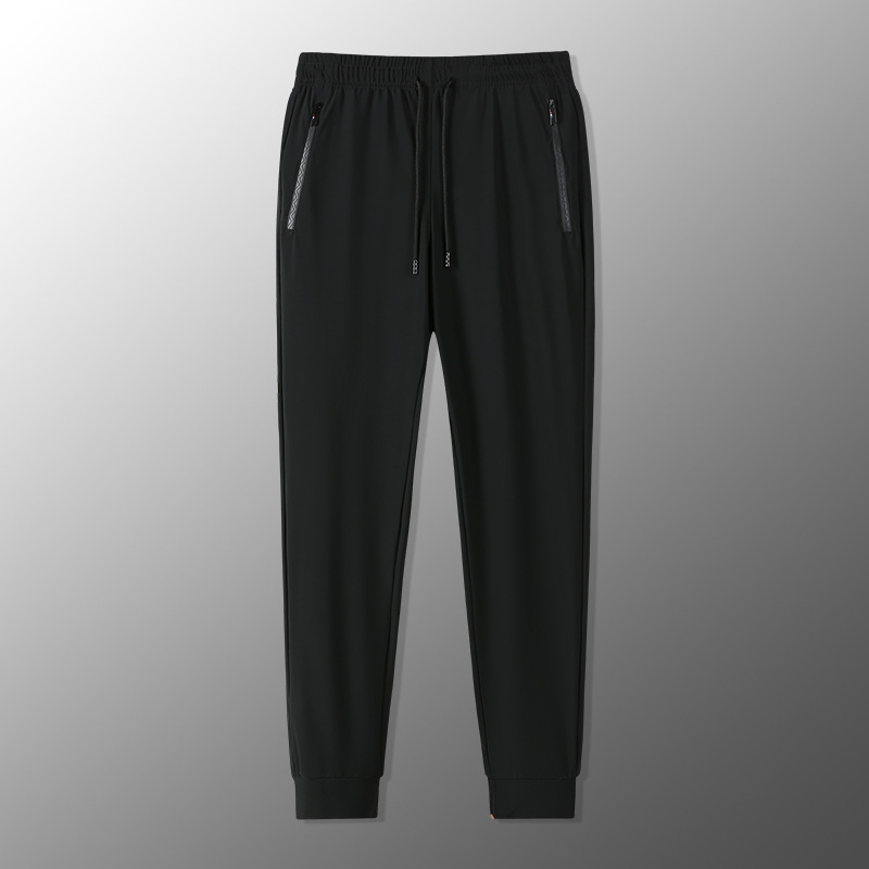 Summer silk thin quick dry breathable casual trousers