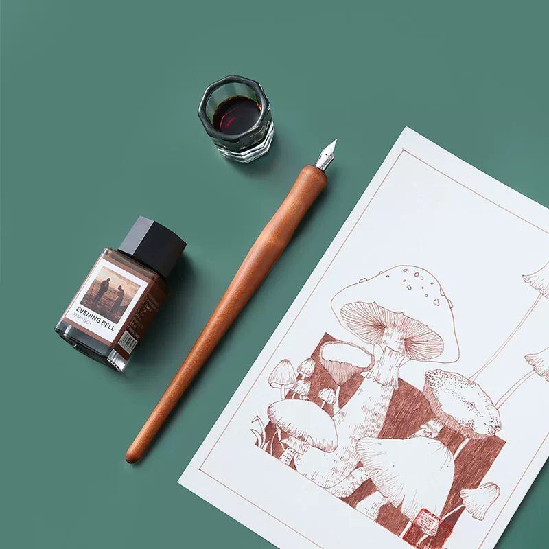 Pen, liner painting, comics, retro ink