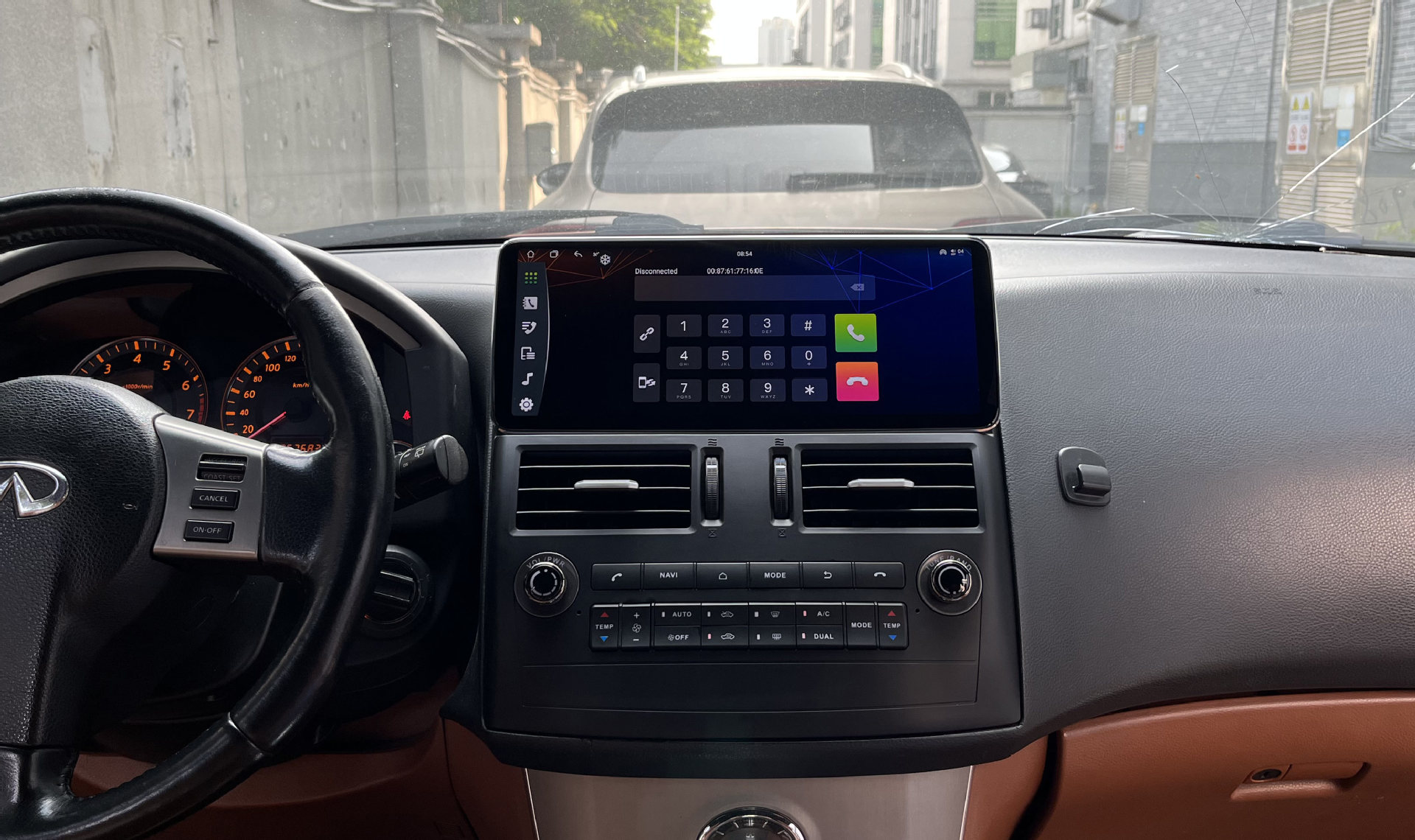 Suitable for Infiniti FX35/FX45 2007-2008 models: LCD instrument cluster, central control, smart in-car navigation screen, and car entertainment system