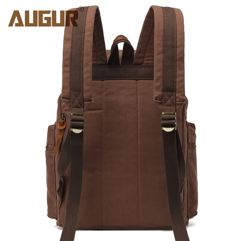 AUGUR/Aoge Canvas Men's Backpack Computer Student Book Bag Now_voghion.com