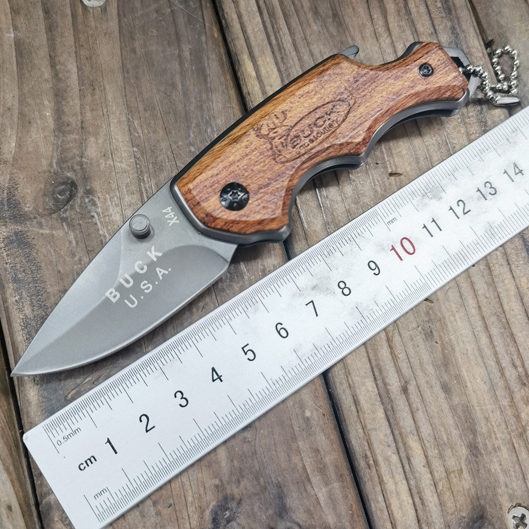 户外刀具野营防身刀X44折叠刀多功能开瓶器钥匙随身迷你小刀便携