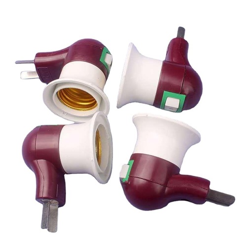 Manufacturer wholesale pipe type switch wall-mounted lamp holder with plug switch button spiral interface led two yuan store