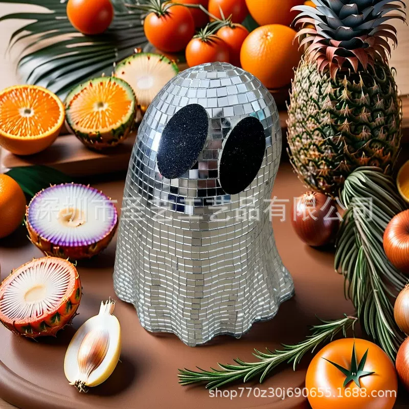跨境新品迪斯科万圣节南瓜幽灵蝙蝠恐怖场地布置道具派对背景摆件
