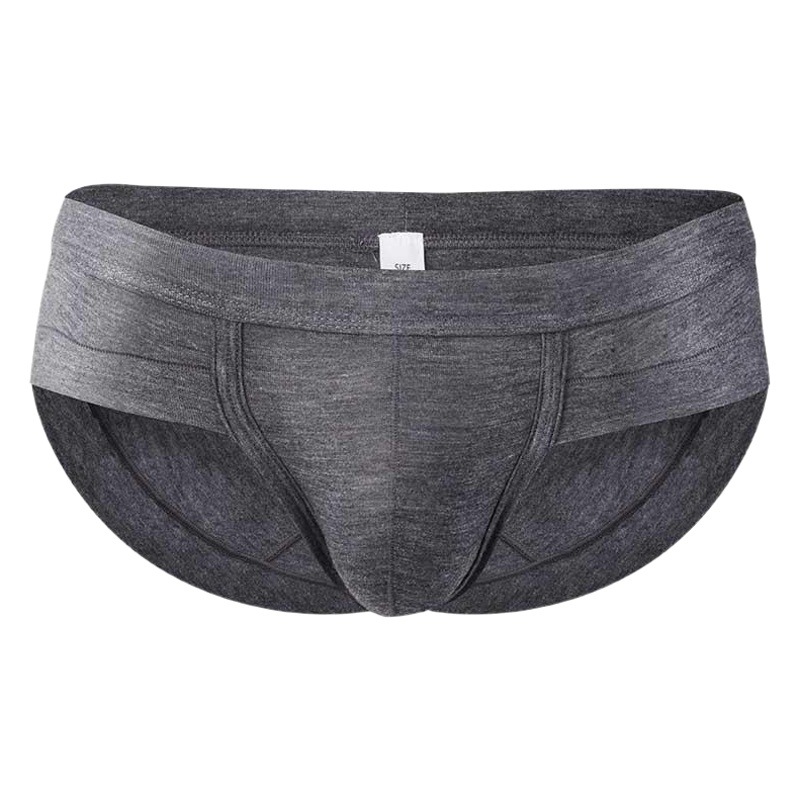 Ropa interior atractiva de los hombres estándar universal modal u bolsa convexa ropa interior cintura baja que forma el triángulo de los hombres pantalones cortos cabeza