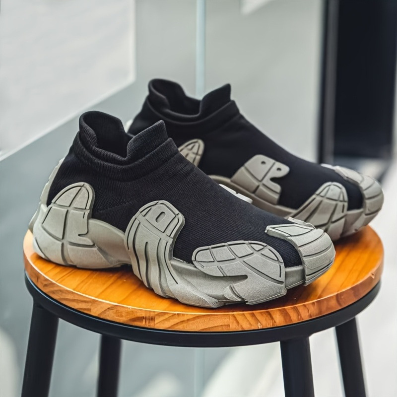 Men's Shoes 2026 Cross-Border Hot-Selling Breathable Mesh Fly-Knit Shoes Youth Trendy Casual Sports Shoes Soft-Soled Sock Shoes Men's Shoes 2026 Cross-Border Hot-Selling Breathable Mesh Fly-Knit Shoes Youth Trendy Casual Sports Shoes Soft-Soled Sock Shoes