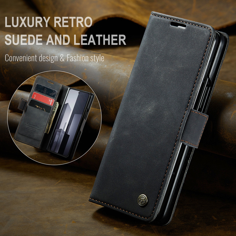 caseme はサムスン ZFold7 携帯電話ケース ZFold6 フリップレザーケース ZFold5 カード ZFold4 スタンドに適しています|undefined