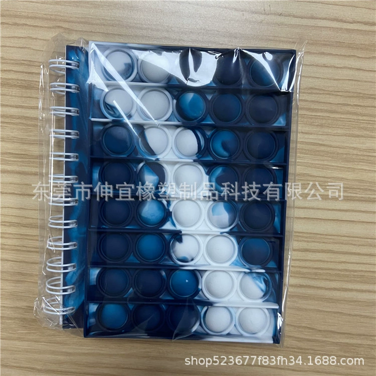 New pop notebook small silicone cover notebook decompression bubble notepad interesting science and education stationery
