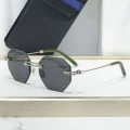 Silver green frame black