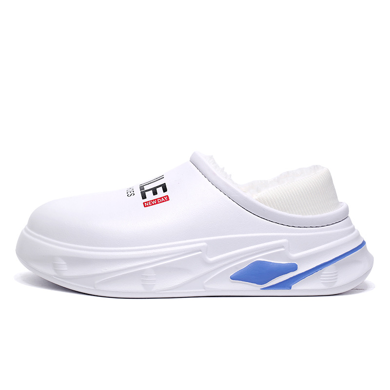 Invierno más zapatos de algodón de terciopelo para hombres 2025 nueva tendencia cálida de suela gruesa zapatos de algodón resistentes al desgaste zapatos de algodón de tacón impermeable para hombres