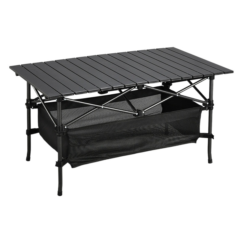 Acampar al aire libre que acampa aleación de aluminio mesa plegable multifuncional portátil barbacoa mesa de picnic mesa de exhibición al por mayor