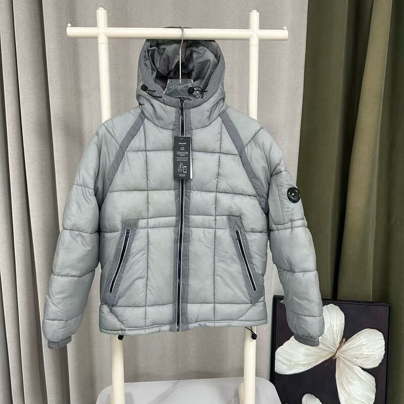 Cross-border CP European and American style outdoor hooded quilted down jacket, trendy winter warm outerwear for export