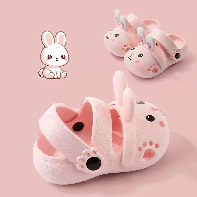 Детская обувь «крокодил» Летняя верхняя одежда для девочек Милые противоскользящие и дезодорирующие детские тапочки среднего и большого размера Детские тапочки для девочек