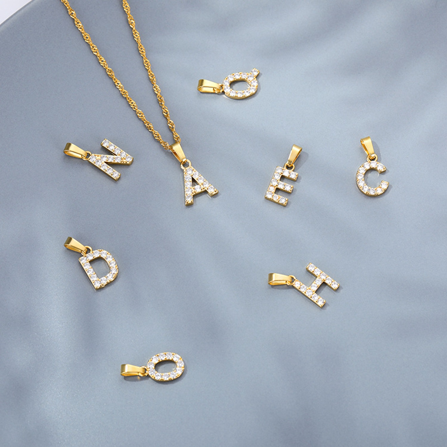 Simple Style, Classic Style Style Real Gold Plated Constellation 304 Stainless Steel Simple Style Classic Style Waterproof Non Tarnish 304 Stainless Steel Pendant Necklace