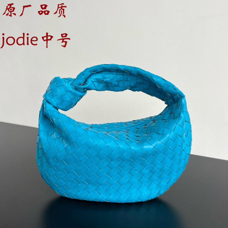 Cross-Border Bv Same Style Teen Original Sheepskin Jodie Woven Medium Cloud Bag Dumpling Bag Versatile Underarm Bag