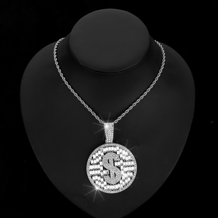 Europa y Estados Unidos Hip Hop Diamante Collar Collar Hip Hop Cross-Border Collar Accesorios Hip Hop Cool Exagerated