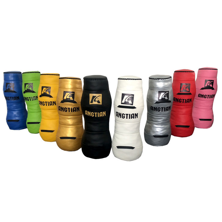 Fábrica Angtian venta directa muñecas de lucha libre personalizadas sacos de arena de boxeo de ultrafibra MMA contra la arena de lucha