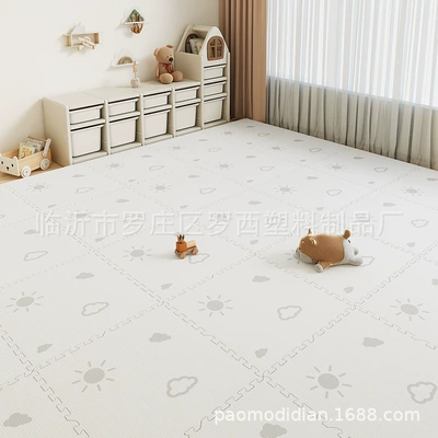 Avtomobil döşəmə paspasları household anti-fall mat, odorless - white-ixpe-606020cm-9-pieces-per-pack-each-piece-includes-the-edge-trim