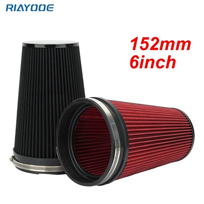 Car High-Flow Air Intake Modification Mushroom Head 150mm Air Filter Mushroom Head Universal Air Filter 6Inch