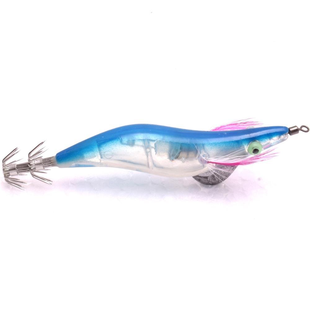 LED electrónico luminoso calamar gancho electrónico camarón de madera Camarón Octopus Hook calamar cebo luminoso Luya cebo luminoso cebo falso