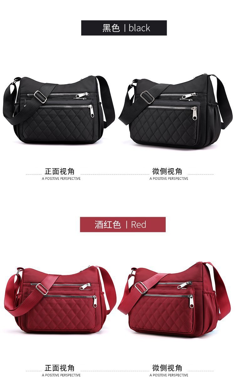New casual single-shoulder crossbody bag, Oxford fabric bag, simple and fashionable European and American women's bag, cross-border one-piece delivery worldwide undefined