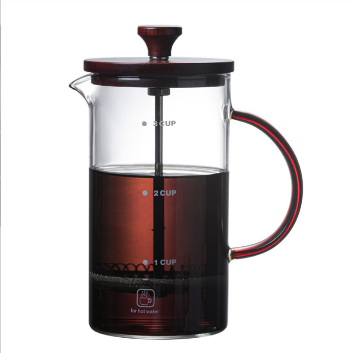 MAVO French pressure pot household hand-made coffee cup filter cup French pressure filter pot double-layer high-looking milk bubble Cup