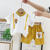 Summer summer clothing, children's set, polo for boys, 2023 collection, children's clothing, with short sleeve, wholesale