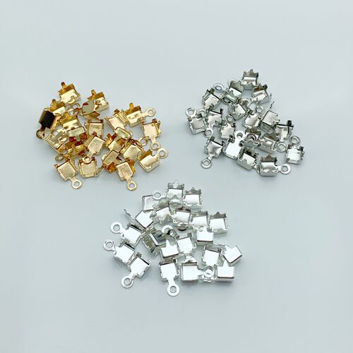 DIY Jewelry Accessories: Electroplated Pure Copper Claw Chain Clasps & Connectors, Drill Holder & Chain Clip Heads—Wholesale, 100 Pieces per Pack