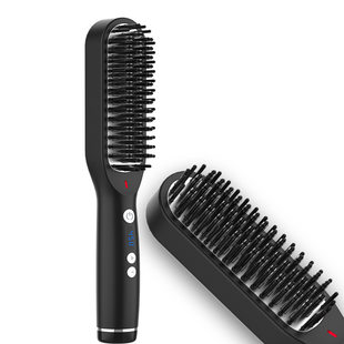 Export household hairstyle combic hair combat combing temperature control adjustment of hair massage LCD multi -use straight hair device