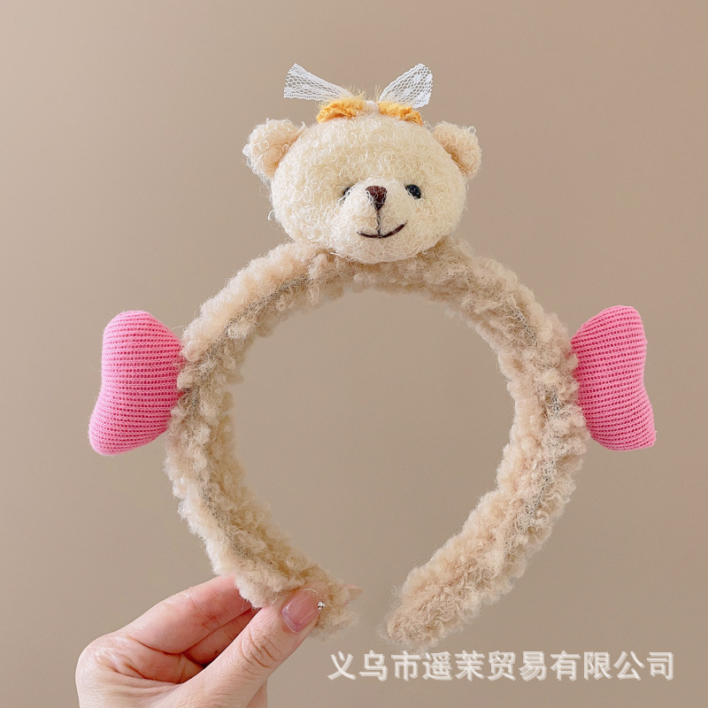 曲奇饼干洗脸发箍女2025新款毛绒压发头箍可爱发卡子防滑发捆头饰|undefined