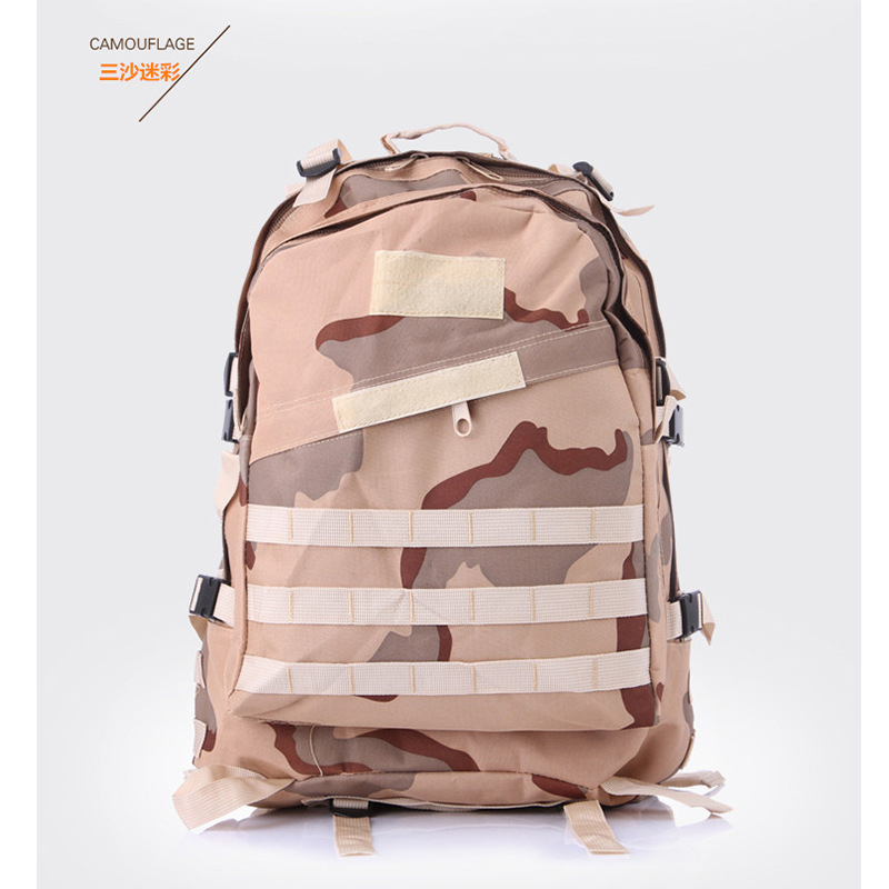 Bolsa de pollo de tres niveles combate campo de batalla selva montañismo mochila de viaje camuflaje 3D mochila táctica bolsa de ataque