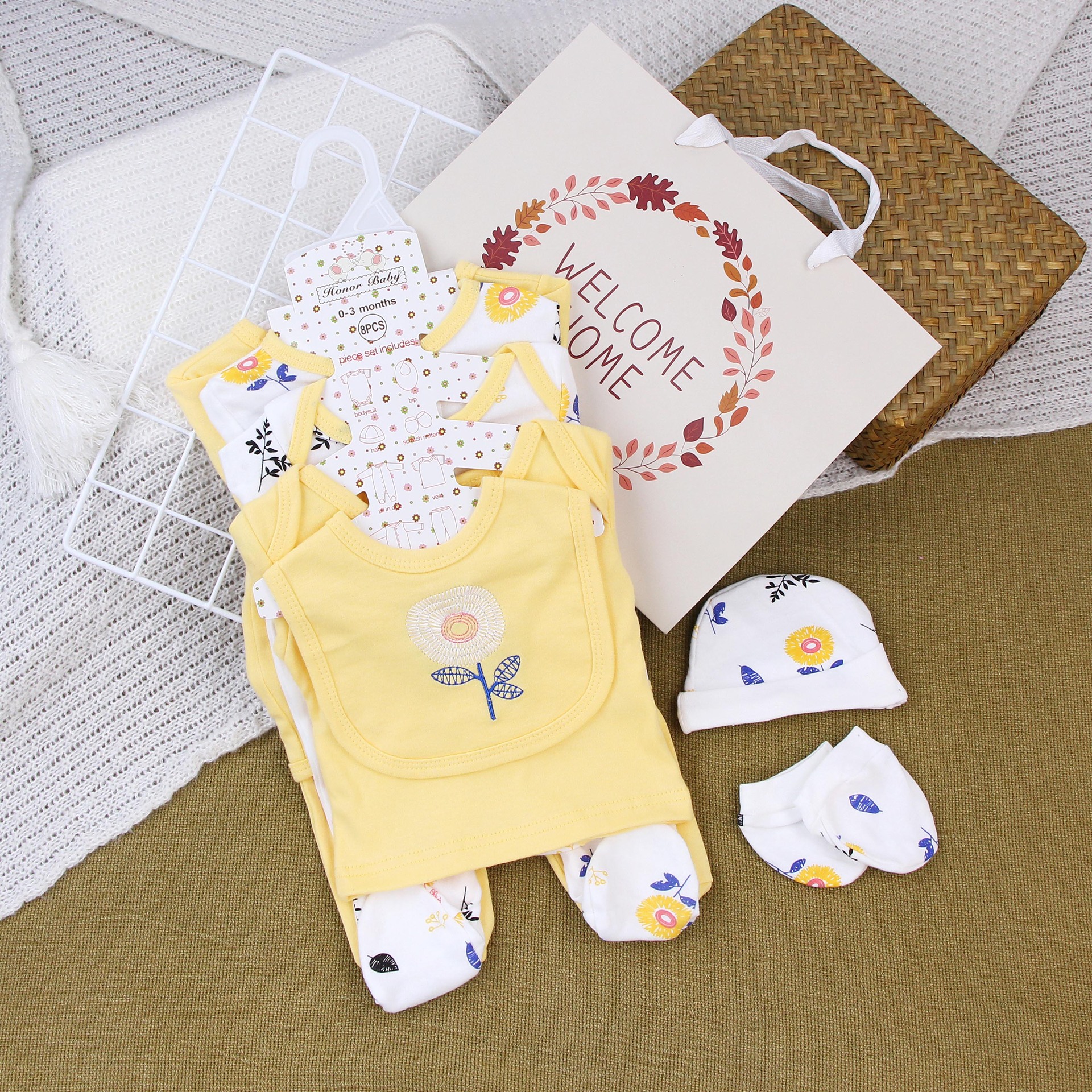 Caja de regalo de recién nacidos, ropa de escalada unida, ropa de algodón, ropa de bebé de luna llena, ropa de bebé para hombres y mujeres image 27