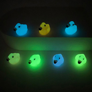 New Luminous Flamingo Micro Landscape Resin Artificial Animal Small Ornaments Creative Luminous Small Ornaments