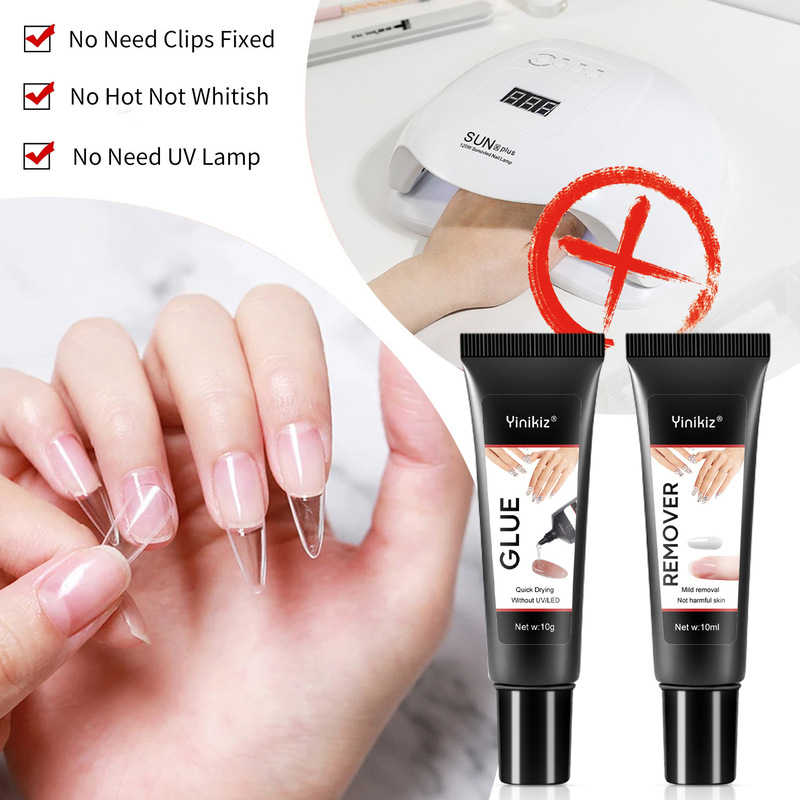 New product millet glue without lights nail tools fake nail hose multi-functional sticky drill nail glue cross-border