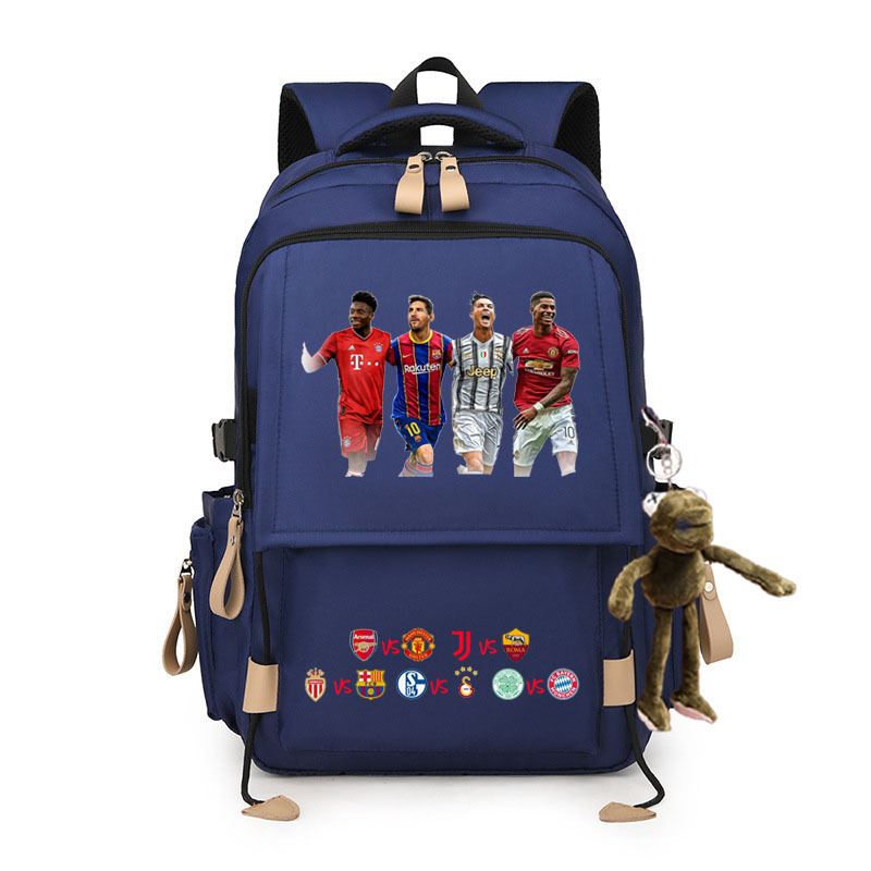 2024 Liga de Campeones Copa del Mundo de Fútbol Mochila Real Madrid Kaká C Ronaldo Barcelona Messi Chelsea Manchester United Estudiantes