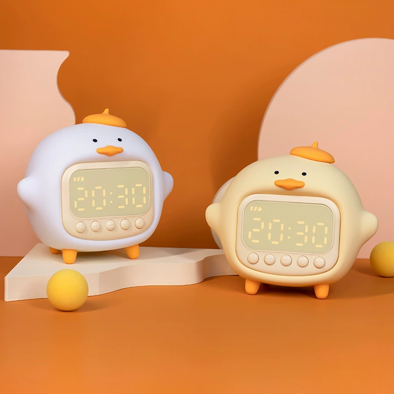 Ночник Night Light C15, умные детские LED часы-лампа, аккумулятор 1500 мА·ч, желтый