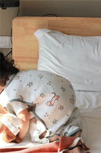 Homemade eight-layer bamboo cotton gauze baby sleeping bag, children's anti-kick quilt, vest style sleeping bag, super soft