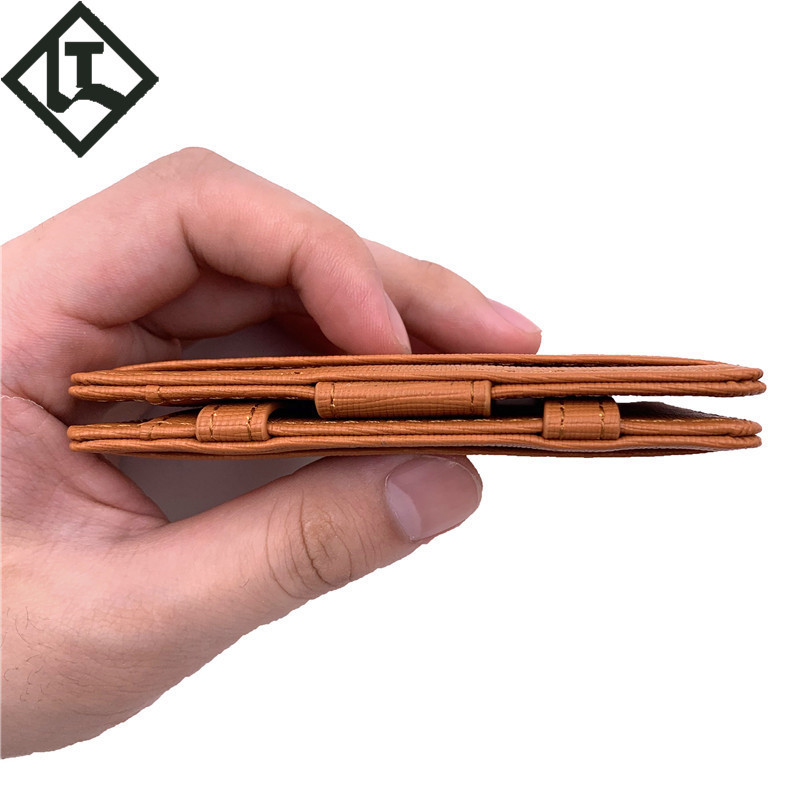 跨境電商魔術(shù)錢包 亞馬遜德國站爆款十字紋錢夾rfid男士真皮錢包