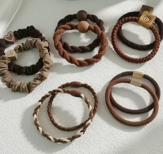 Cuerda para el cabello de dibujos animados, alta elasticidad y durabilidad, banda elástica para atar la cabeza, bola para mujer, lazo para el cabello, cuerda para la cabeza, nueva funda de cuero, accesorios para el cabello, todo fósforo