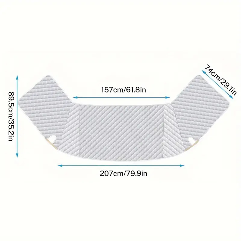 Rv Windshield Cover, Sunshade, Sun Protection, Heat Insulation, Sunshade for Car, Anti-Frost, Snow Cover, Windproof Cover, Snow Protection Cover