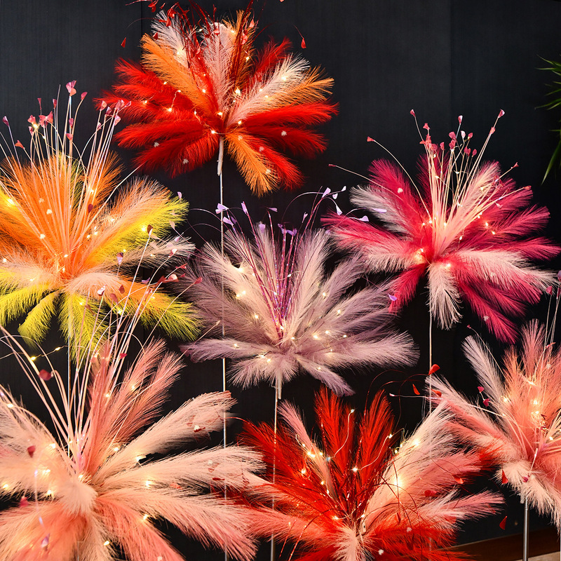 Wedding Celebration Daytime Fireworks Dreamy Fireworks Shop Wedding Room Decoration Dressing Gown Photography Pink Fireworks Engagement Outfit